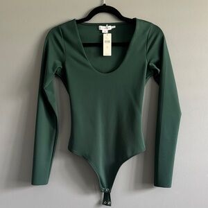 Good American green Long Sleeve Bodysuit